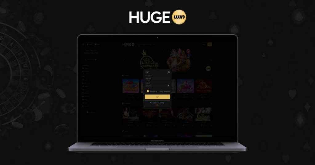 HUGEwin official website